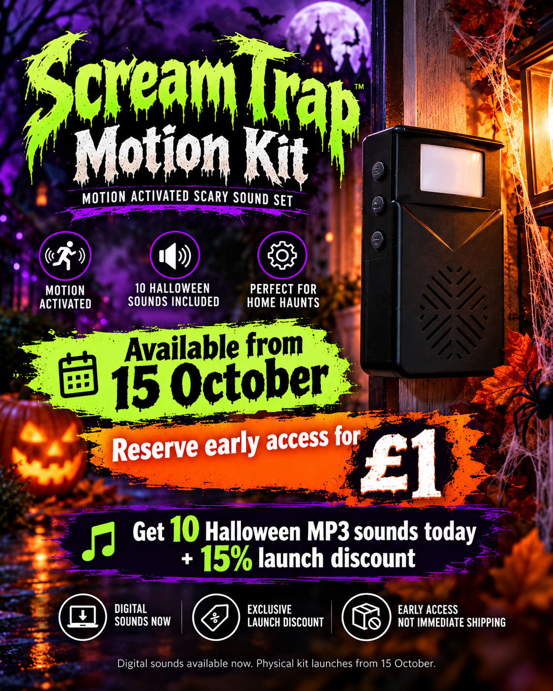 ScreamTrap Halloween MP3 sound pack digital early access
